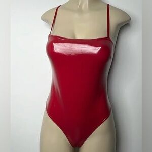 Forever 21 Faux Leather Bodysuit